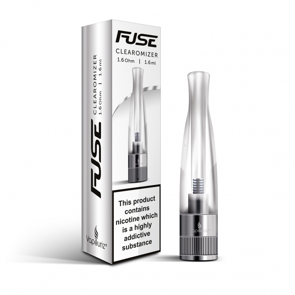 Vapouriz Fuse Dual Coil Clearomizer puffdaddie.co.uk